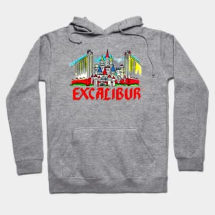 Excalibur Las Vegas Hotel Casino Retro Vintage Hoodie